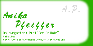 aniko pfeiffer business card